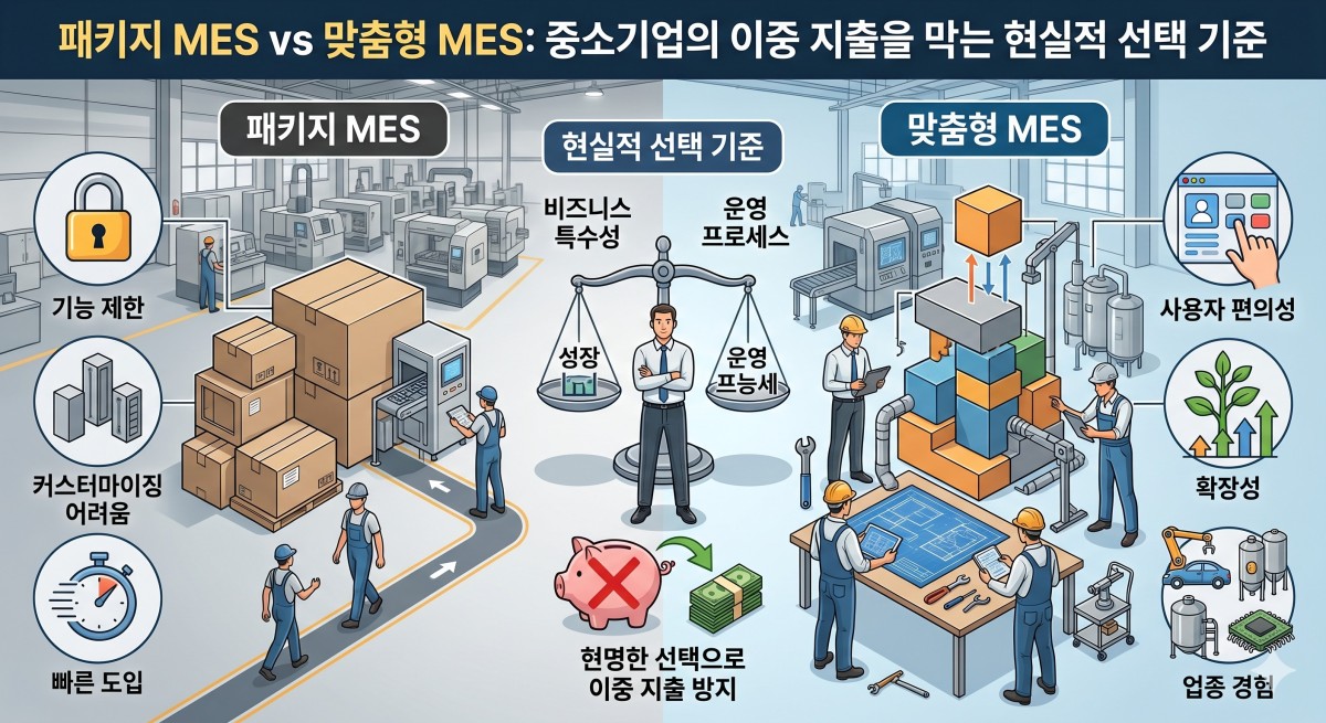 패키지 MES vs 맞춤형