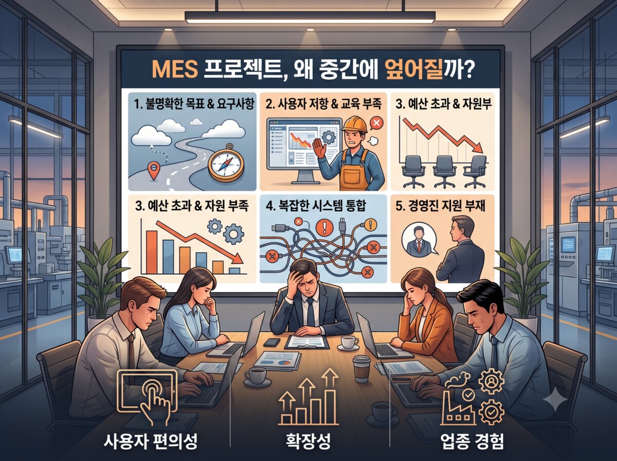 MES 프로젝트 실패 이유