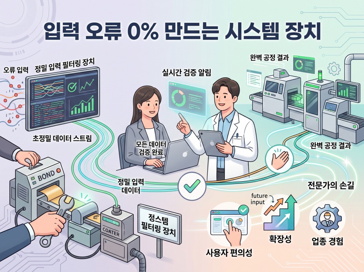 입력 오류 0% 만드는 시스템 장치