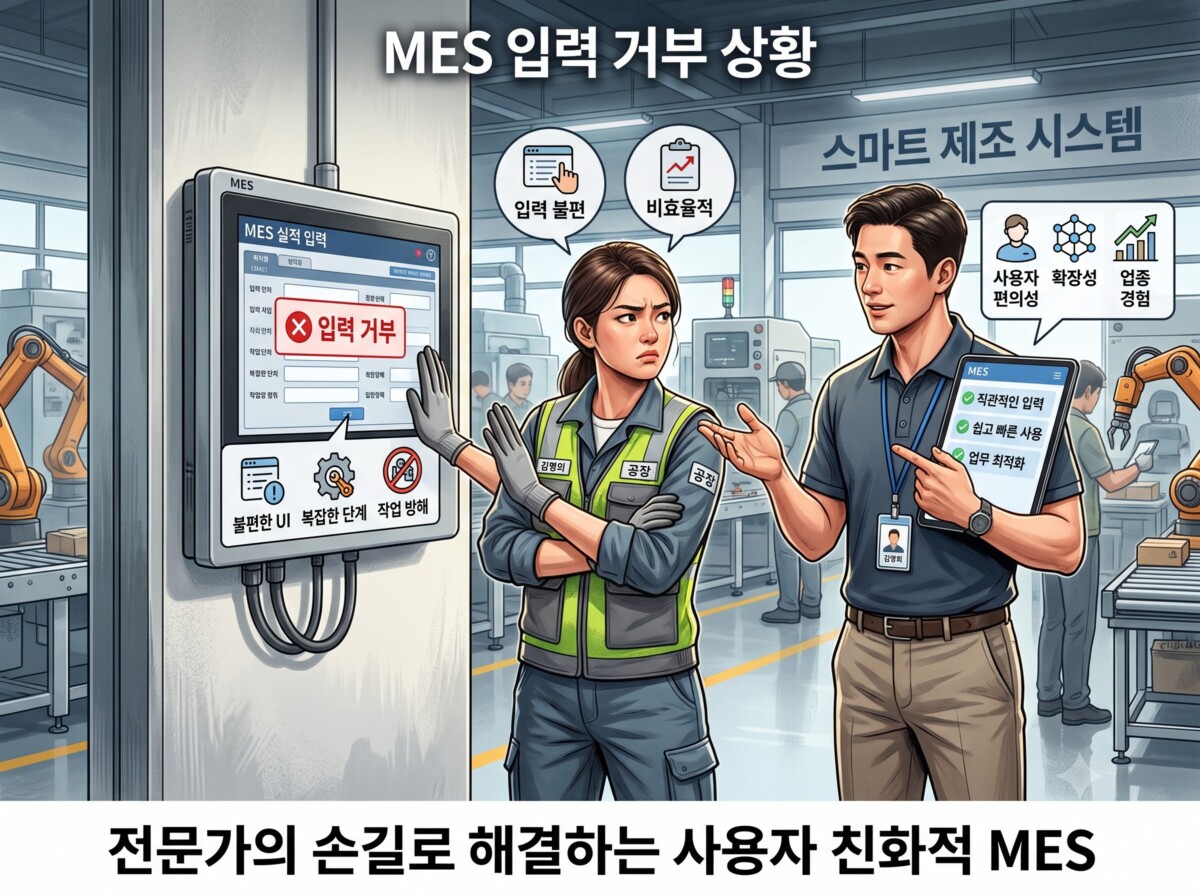 작업자 MES 입력 거부
