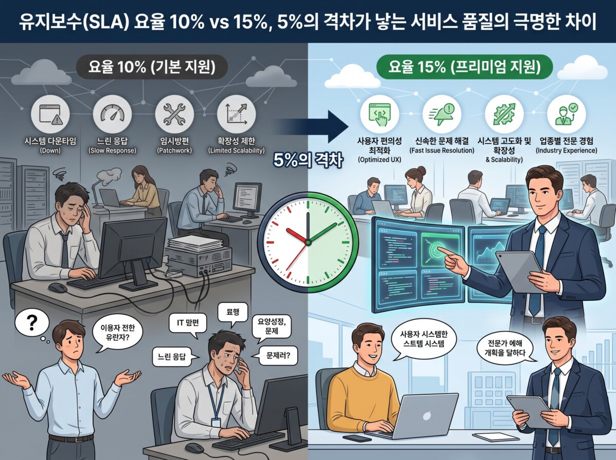 B2B 소프트웨어 유지보수 요율