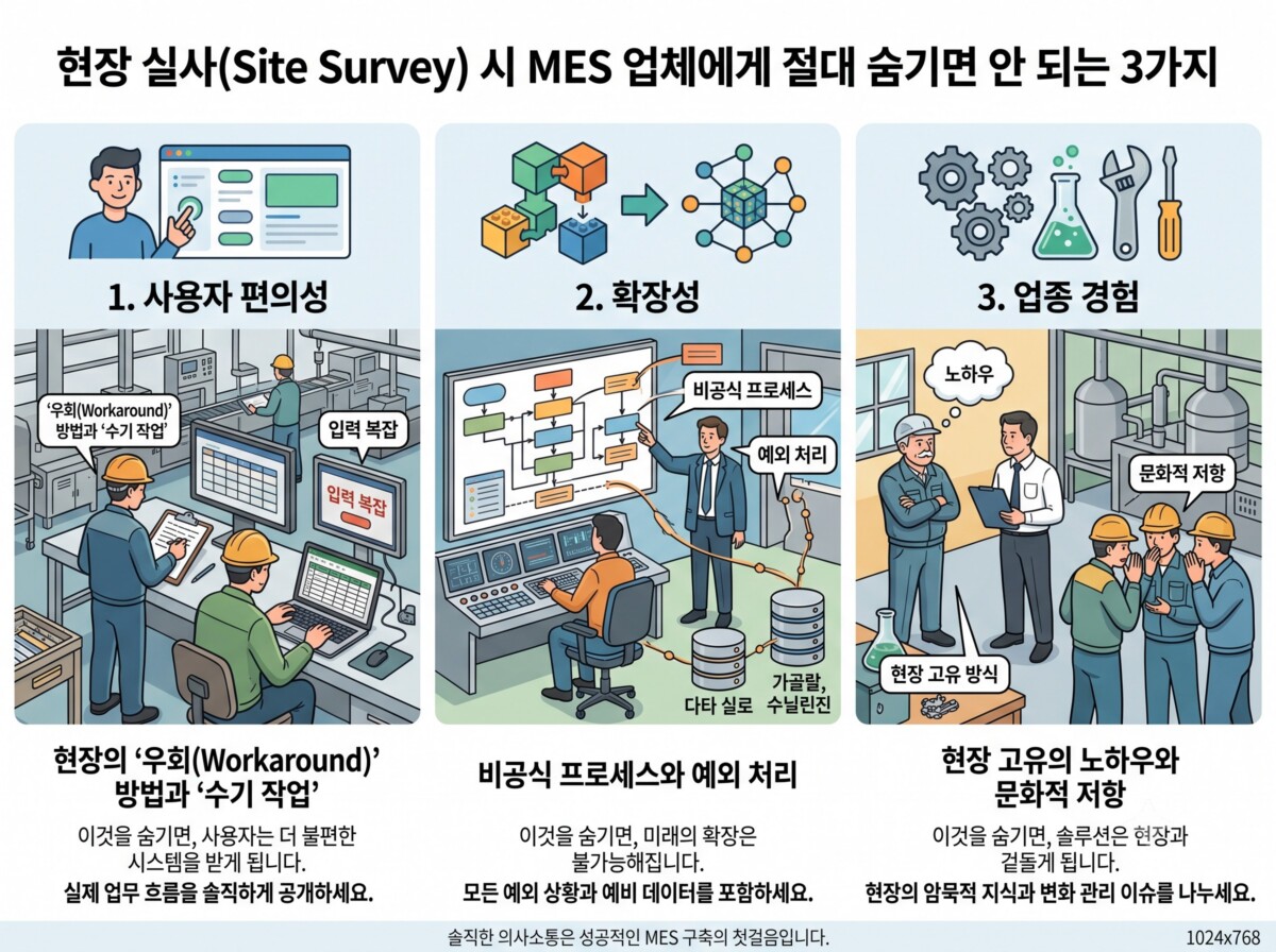 MES 현장 실사
