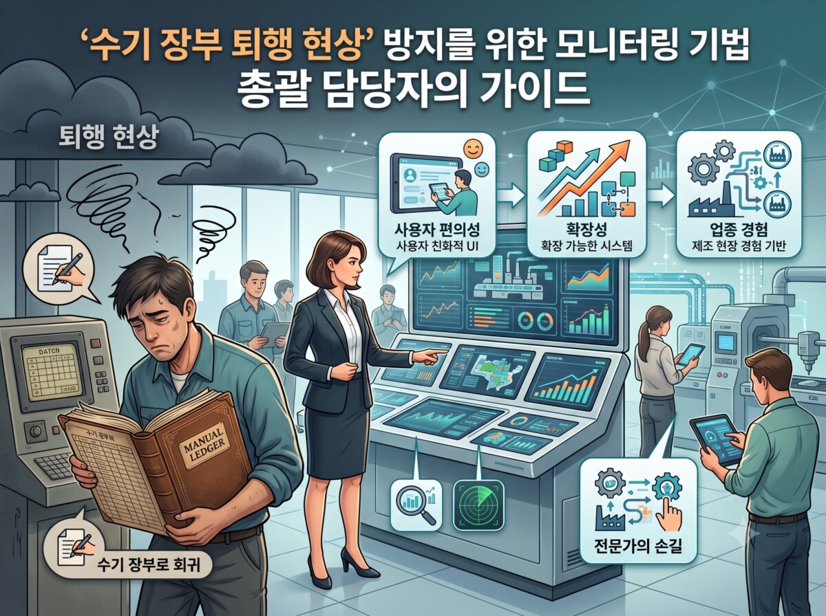 수기 장부 퇴행 현상
