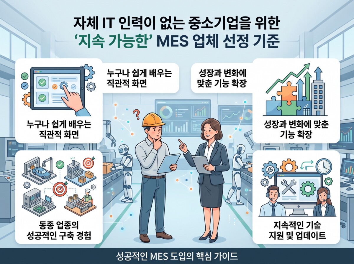 중소기업 MES 업체 선정 기준