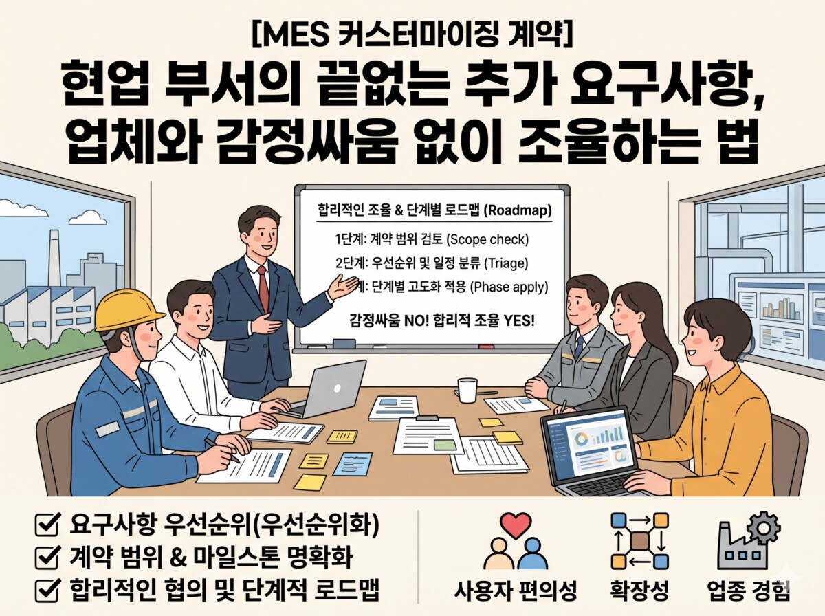 MES 커스터마이징 계약